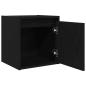 Preview: Wand-Nachttische 2 Stk. Schwarz 38x34x40 cm