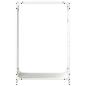 Preview: Brennholzregal Weiß 60x28x90 cm Kaltgewalzter Stahl
