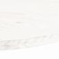 Preview: Tischplatte Weiß 80x40x2,5 cm Massivholz Kiefer Oval