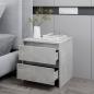 Preview: Nachttisch Betongrau 45x34,5x44,5 cm Holzwerkstoff