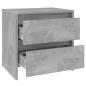 Preview: Nachttisch Betongrau 45x34,5x44,5 cm Holzwerkstoff