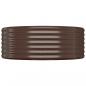 Preview: Hochbeet Pulverbeschichteter Stahl 322x100x36 cm Braun