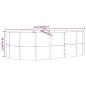 Preview: Hochbeet Anthrazit 212x140x68 cm Pulverbeschichteter Stahl