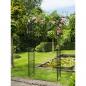 Preview: Nature Gartenbogen Metall 114x66x232 cm Schwarz