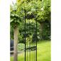 Preview: Nature Gartenbogen Metall 114x66x232 cm Schwarz