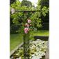 Preview: Nature Gartenbogen Metall 114x66x232 cm Schwarz