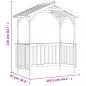 Preview: Grillpavillon Kiefernholz Imprägniert 163,5x93x210 cm