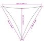Preview: Sonnensegel 160 g/m² Creme 6x6x6 m HDPE