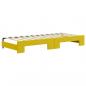 Preview: Tagesbett Ausziehbar mit Schubladen Gelb 80x200 cm Samt