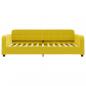 Preview: Tagesbett mit Matratze Gelb 90x200 cm Samt