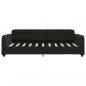 Preview: Tagesbett Ausziehbar mit Schubladen Schwarz 90x190 cm Samt