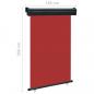 Preview: Balkon-Seitenmarkise 125x250 cm Rot