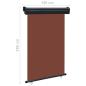 Preview: Balkon-Seitenmarkise 125x250 cm Braun