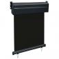Preview: Balkon-Seitenmarkise 65x250 cm Schwarz