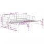 Preview: Tagesbett Ausziehbar Gelb 80x200 cm Samt