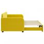 Preview: Tagesbett Ausziehbar Gelb 80x200 cm Samt