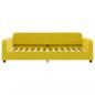 Preview: Tagesbett Ausziehbar Gelb 80x200 cm Samt
