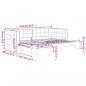 Preview: Tagesbett Ausziehbar Gelb 80x200 cm Samt