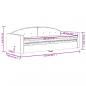 Preview: Tagesbett mit Matratze Schwarz 90x190 cm Samt