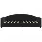 Preview: Tagesbett mit Matratze Schwarz 90x190 cm Samt