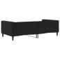 Preview: Tagesbett Schwarz 100x200 cm Samt