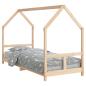 Preview: Kinderbett 80x200 cm Massivholz Kiefer