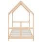 Preview: Kinderbett 80x200 cm Massivholz Kiefer