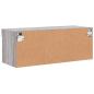 Preview: TV-Schrank mit LED-Leuchten Grau Sonoma 80x30x30 cm