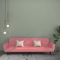 Preview: ARDEBO.de - Schlafsofa 2-Sitzer Rosa Samt