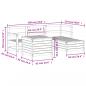 Preview: 5-tlg. Garten-Sofagarnitur Massivholz Kiefer
