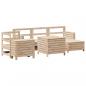 Preview: 7-tlg. Garten-Sofagarnitur Massivholz Kiefer