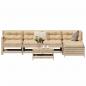 Preview: ARDEBO.de - 6-tlg. Garten-Sofagarnitur Massivholz Kiefer