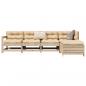 Preview: ARDEBO.de - 5-tlg. Garten-Sofagarnitur Massivholz Kiefer