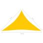 Preview: Sonnensegel 160 g/m² Gelb 4x4x5,8 m HDPE