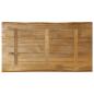 Preview: Tischplatte mit Baumkante 120x60x3,8 cm Raues Mango Massivholz