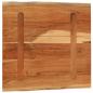 Preview: Tischplatte 60x60x3,8cm Quadratisch Massivholz Akazie Baumkante