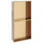 Preview: Duschnische Golden Gebürstet 32x62x9 cm Edelstahl