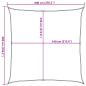 Preview: Sonnensegel 160 g/m² Quadratisch Gelb 6x6 m HDPE