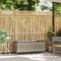 Preview: Gartenbank mit Kissen Hellgrau 110x30x40,5 cm Poly Rattan