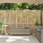 Preview: Gartenbank mit Kissen Hellgrau 110x30x40,5 cm Poly Rattan