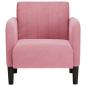 Preview: Sessel mit Armlehnen Rosa 54 cm Samt