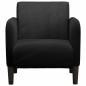 Preview: Sessel mit Armlehnen Schwarz 54 cm Samt