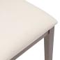 Preview: Esszimmerstühle mit Kissen 2 Stk. Braun Massivholz Gummibaum