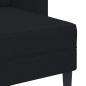 Preview: 2-Sitzer-Sofa mit Chaiselongue L-Form Schwarz 125 cm Stoff