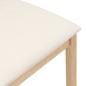 Preview: Esszimmerstühle mit Kissen 2 Stk. Massivholz Gummibaum