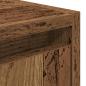 Preview: Wand-Nachttisch Altholz-Optik 38x34x40 cm