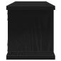 Preview: Wandregale 2Stk. Schwarz Eichen-Optik 105x18x20cm Holzwerkstoff