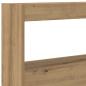 Preview: LED-Kopfteil mit Ablagen Artisan-Eiche 180x17x102 cm