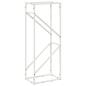 Preview: Brennholzregal Weiß 40x25x100 cm Kaltgewalzter Stahl