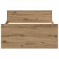 Preview: Bettgestell ohne Matratze Artisan-Eiche 75x190 cm Holzwerkstoff